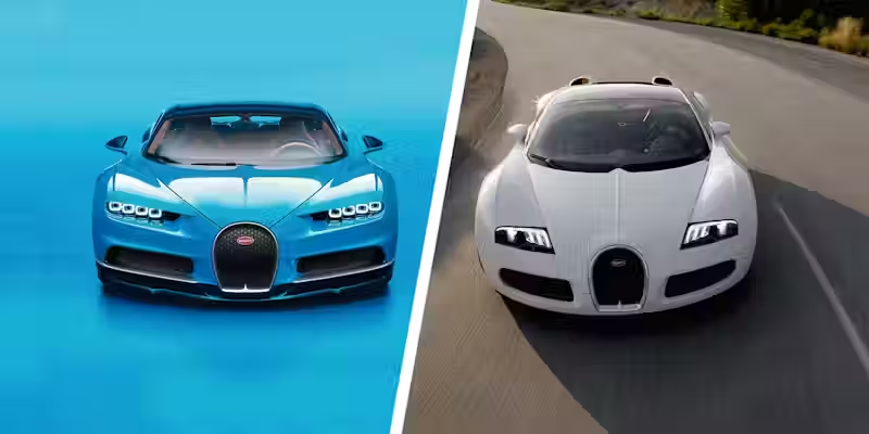 Bugatti Chiron vs Bugatti Veyron